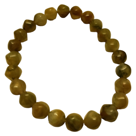 Aqua Green Handcrafted Beaded Bracelet Fits Most! - Picture 2 of 4